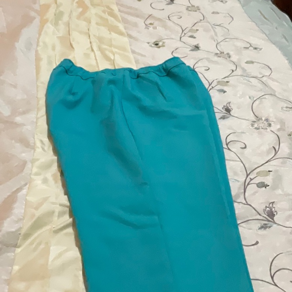 Teal blue 18T Bend Over slacks
